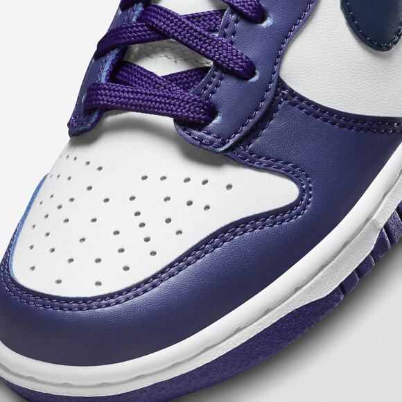 NEW Nike Dunk High GS White Midnight Navy Shoe DH9751 100 - SIZE 6Y = 7.5 WOMENS main image 5